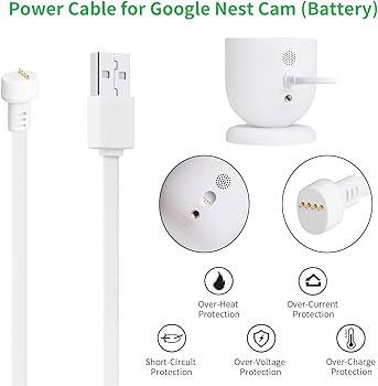 Amazon.com : 2Pack Power Adapter Compatible with Google Nest Cam