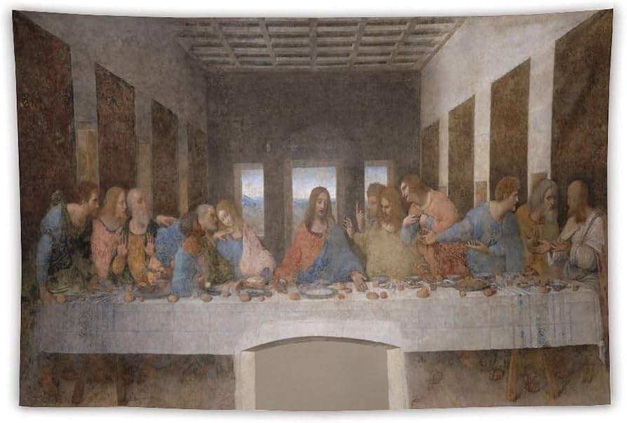 Amazon.co.jp: レオナルド・ダ・ヴィンチの最後の晩餐 タペストリー