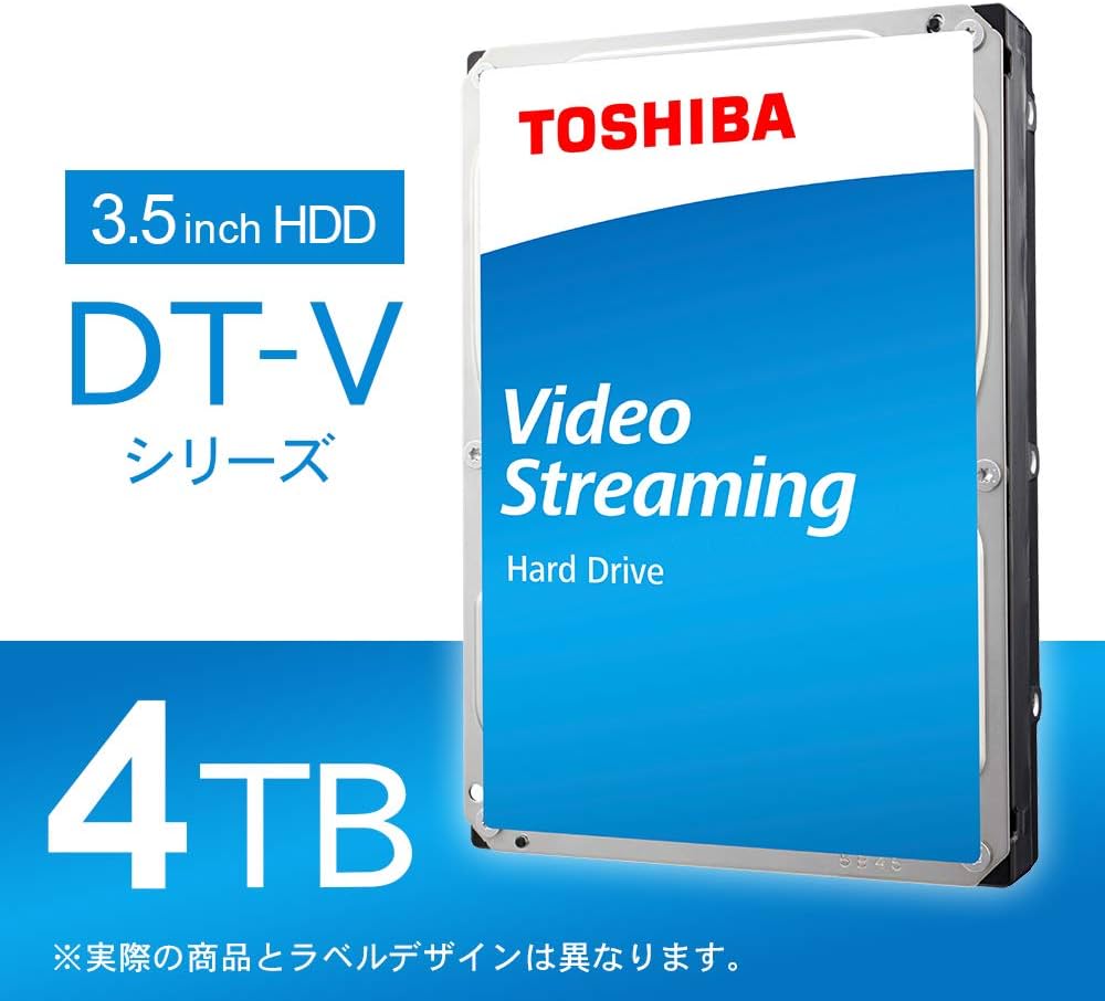 Amazon | 東芝 内蔵HDD 3.5インチ 4TB TV録画モデル DT02ABA400V-2YW