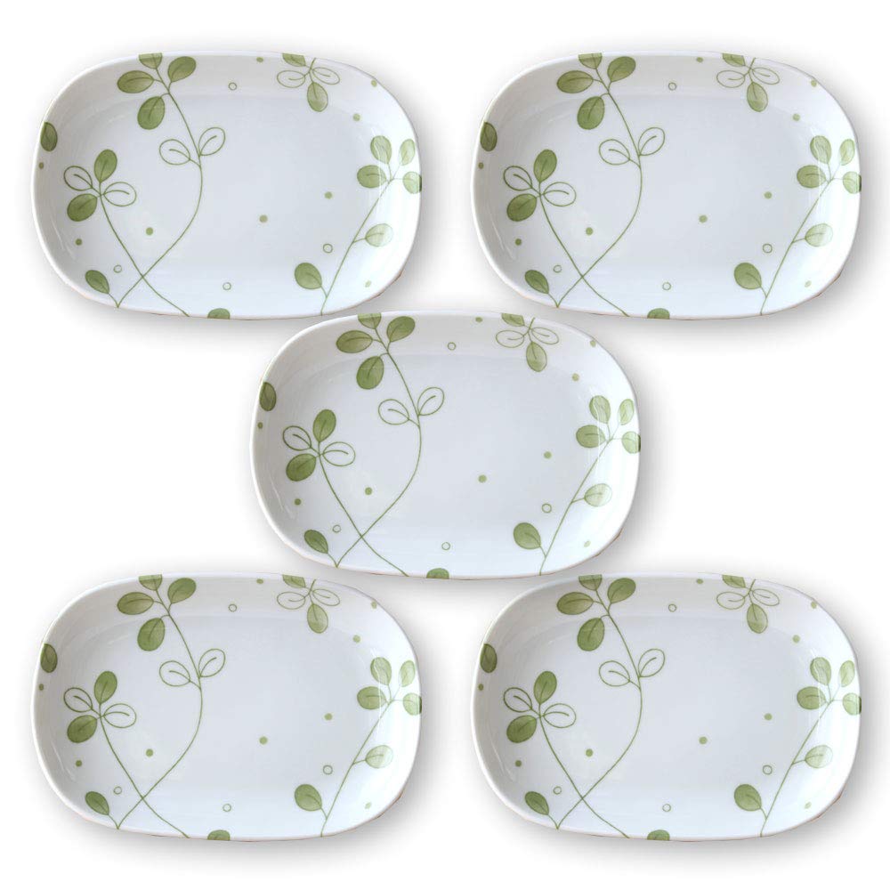 光右衛門 瀬戸 葉形 皿 5枚 共箱 光右衛門 瀬戸 葉形 皿 5枚 共箱 光右