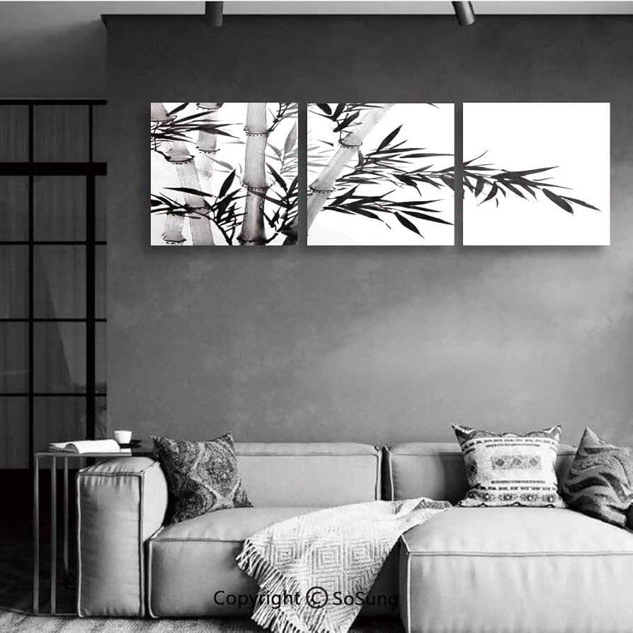 竹のデザイン アートフレーム 約30cm希少素材 竹のデザイン アート