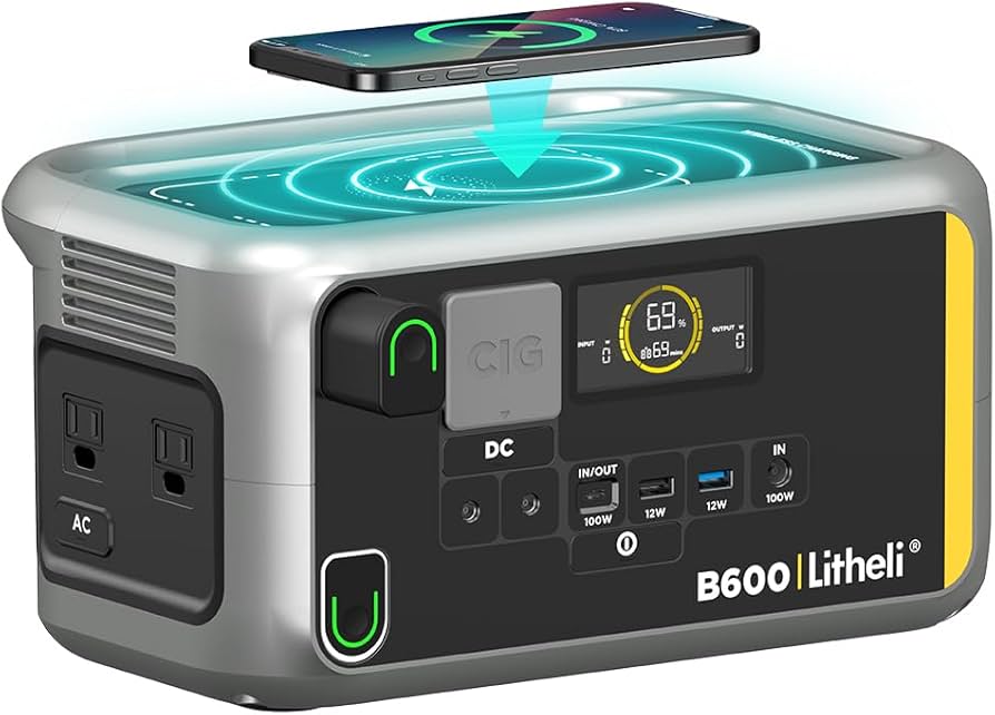 Amazon.com : Litheli Portable Power Station 600W, 562Wh Portable