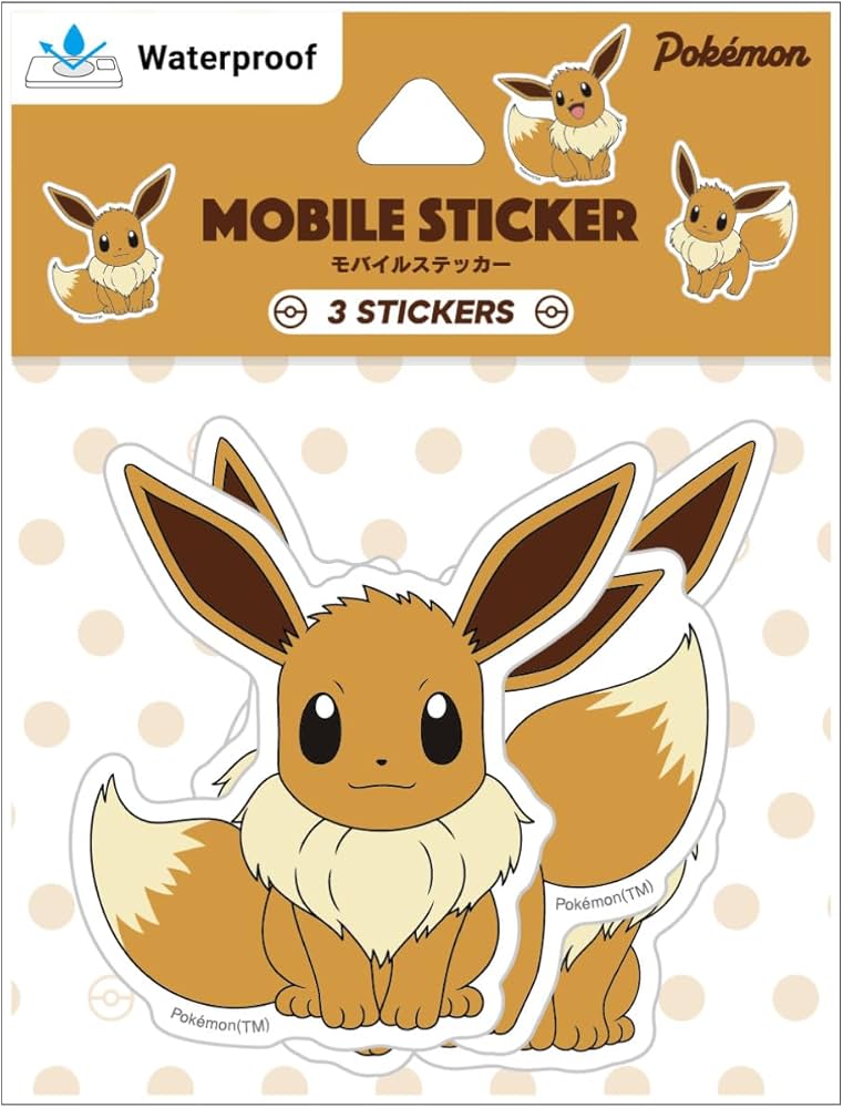 Amazon | グルマンディーズ ポケットモンスター モバイルステッカー