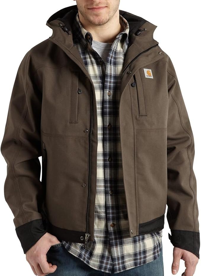 Amazon | Carhartt メンズ クイックダックハーバージャケット, ダーク