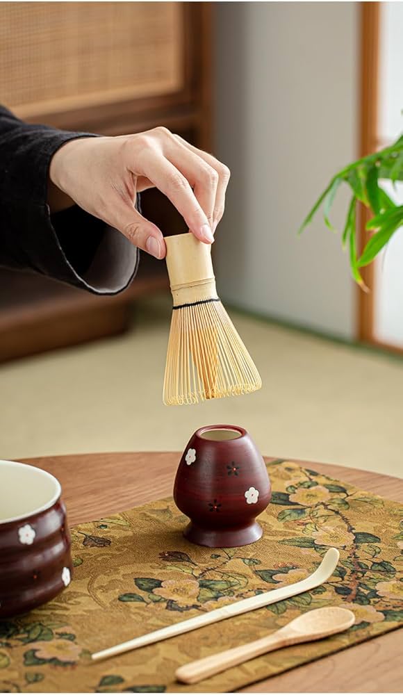 Amazon | 百本立 茶道具セット 抹茶泡立て器セット - 茶筅立て 茶杓 茶