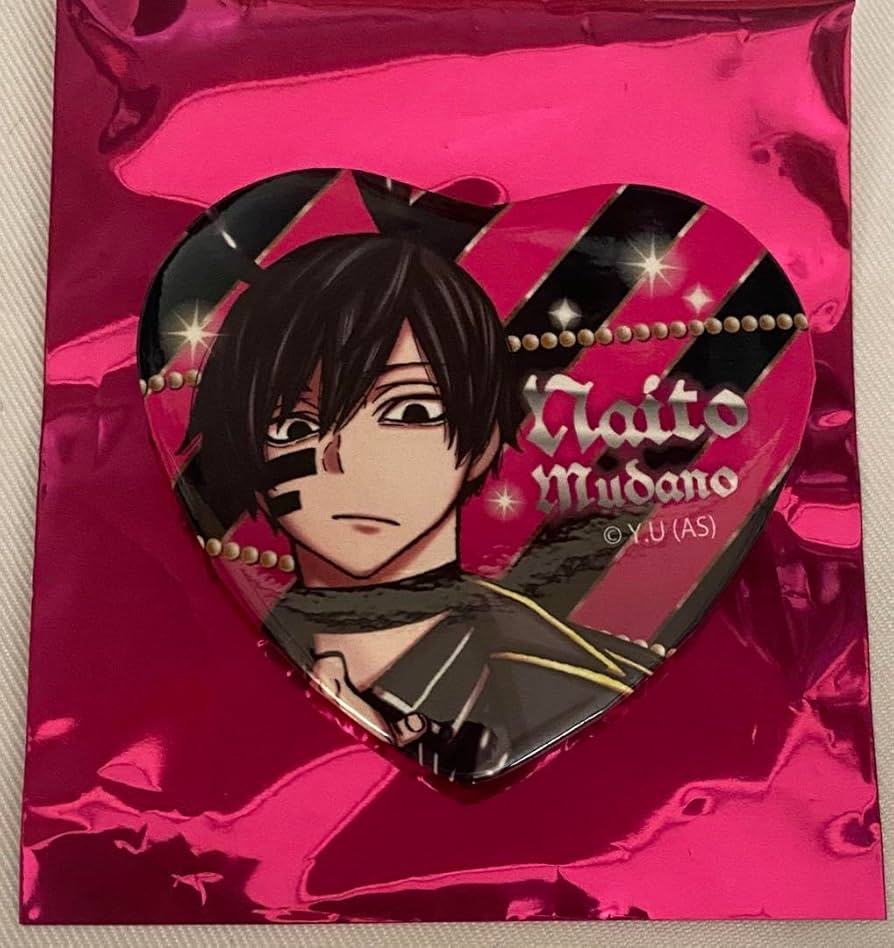 2215.桃源暗鬼 ハート缶バッジ バニー 矢颪碇 25点 2215.桃源暗鬼 ハート缶