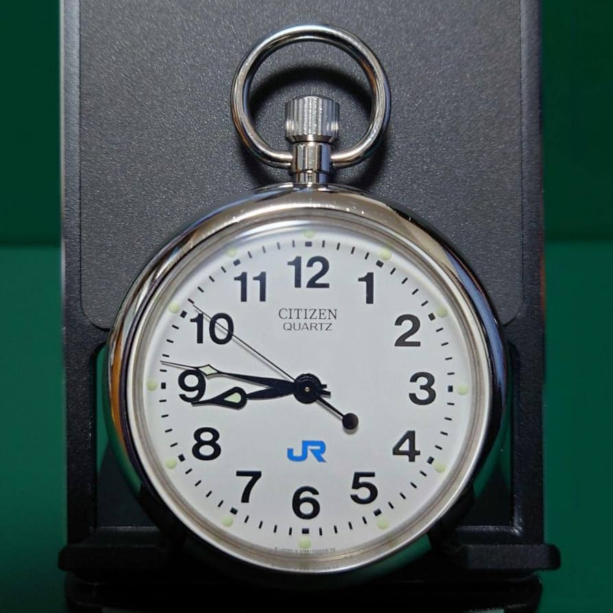 鉄道時計JR西日本CITIZEN稼動品懐中時計