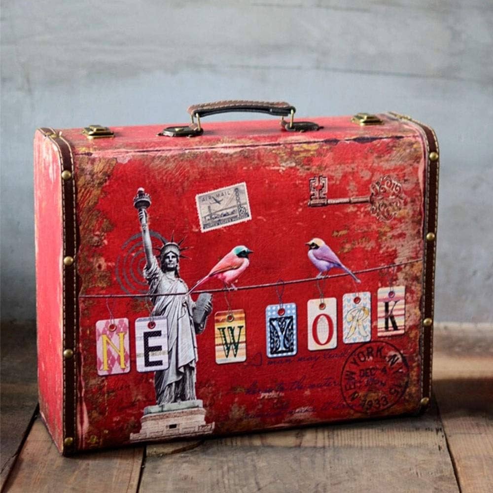 Amazon｜トランクケース アンティーク調 ヴィンテージラージトラベル