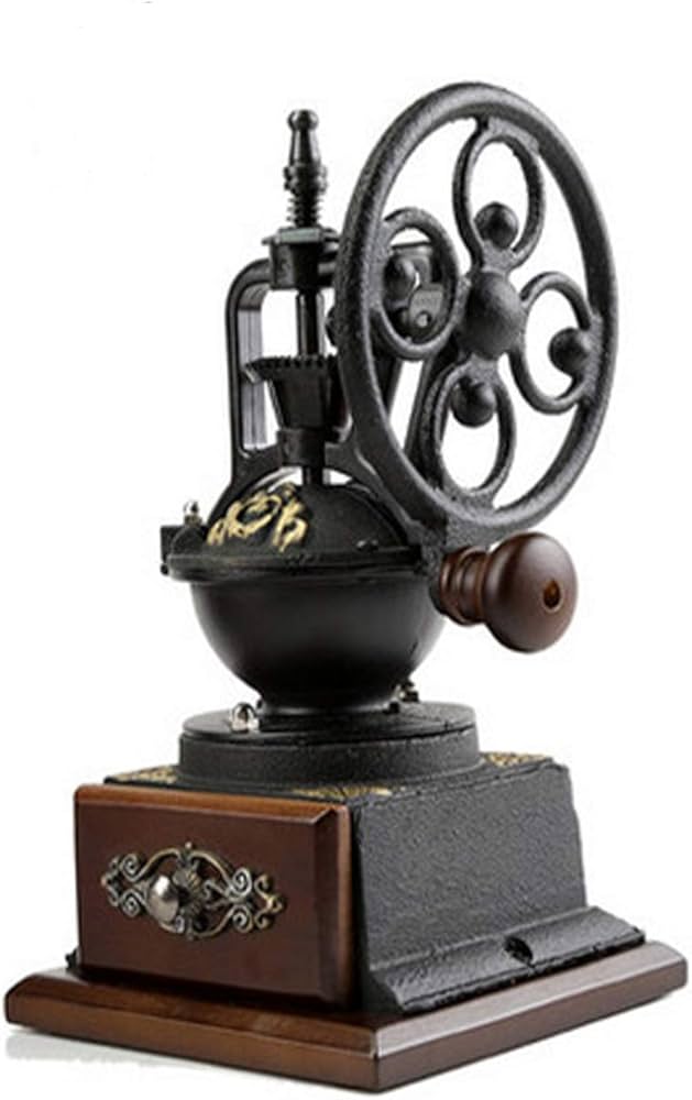 Amazon | Jian ya na アンティーク手動鋳鉄コーヒーグラインダー