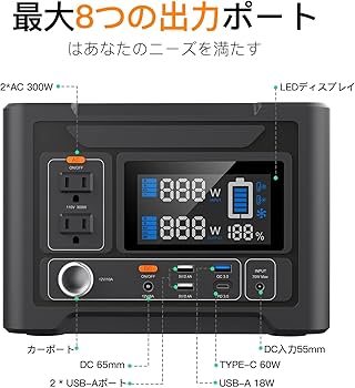 Amazon.co.jp: 777SYD ポータブル電源 300W PSE認証済み ポータブル