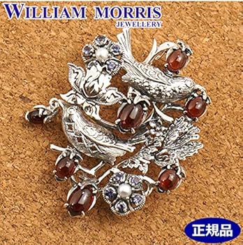 Amazon | ウィリアム モリス WILLIAM MORRIS いちご泥棒 ブローチ
