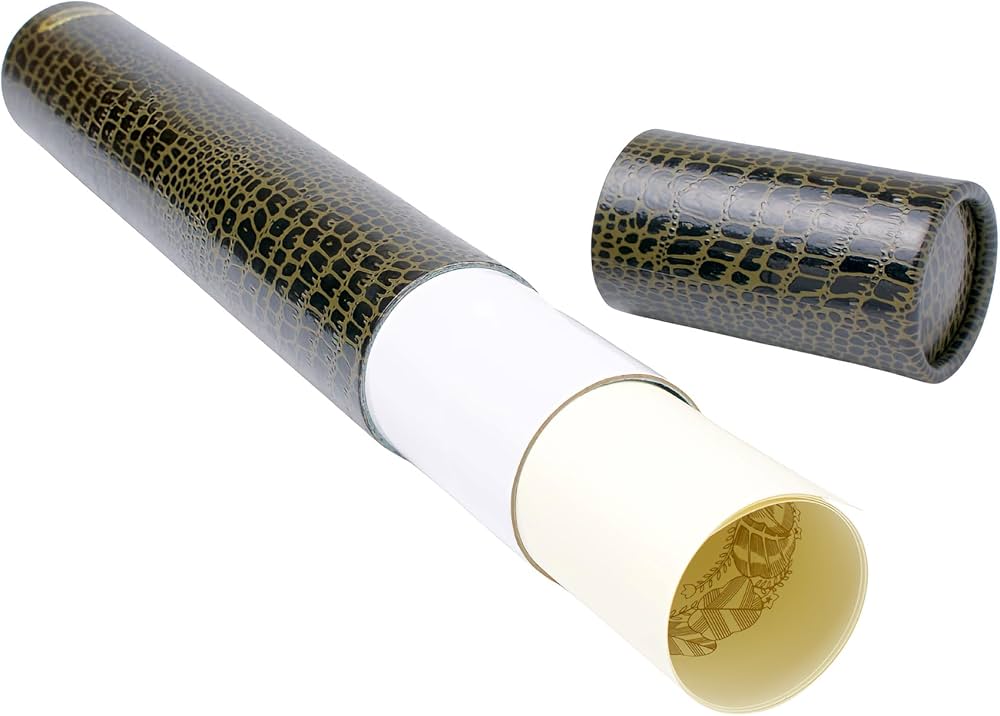 Amazon.co.jp: 賞状 筒 A2 B3 サイズ対応 丸筒 ワニ柄 45cm×直径5cm