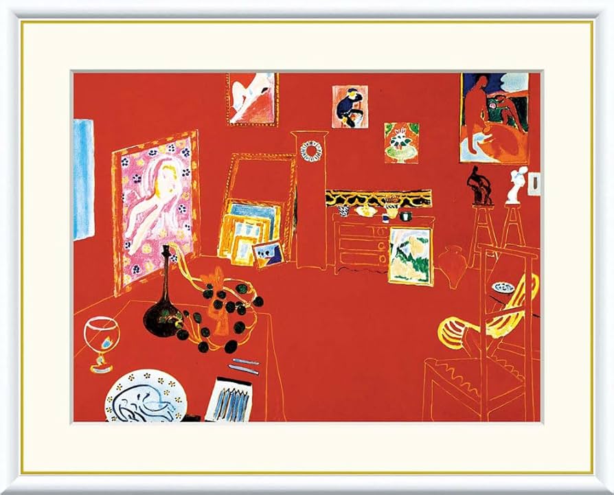 Amazon.co.jp: JHA 絵画 アート額絵 世界の名画 マティス「赤い