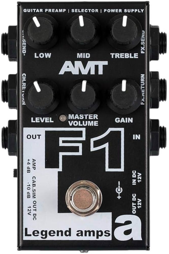 Amazon.co.jp: AMT F1-1 チャンネル JFET ギター プリアンプ Cab.Sim