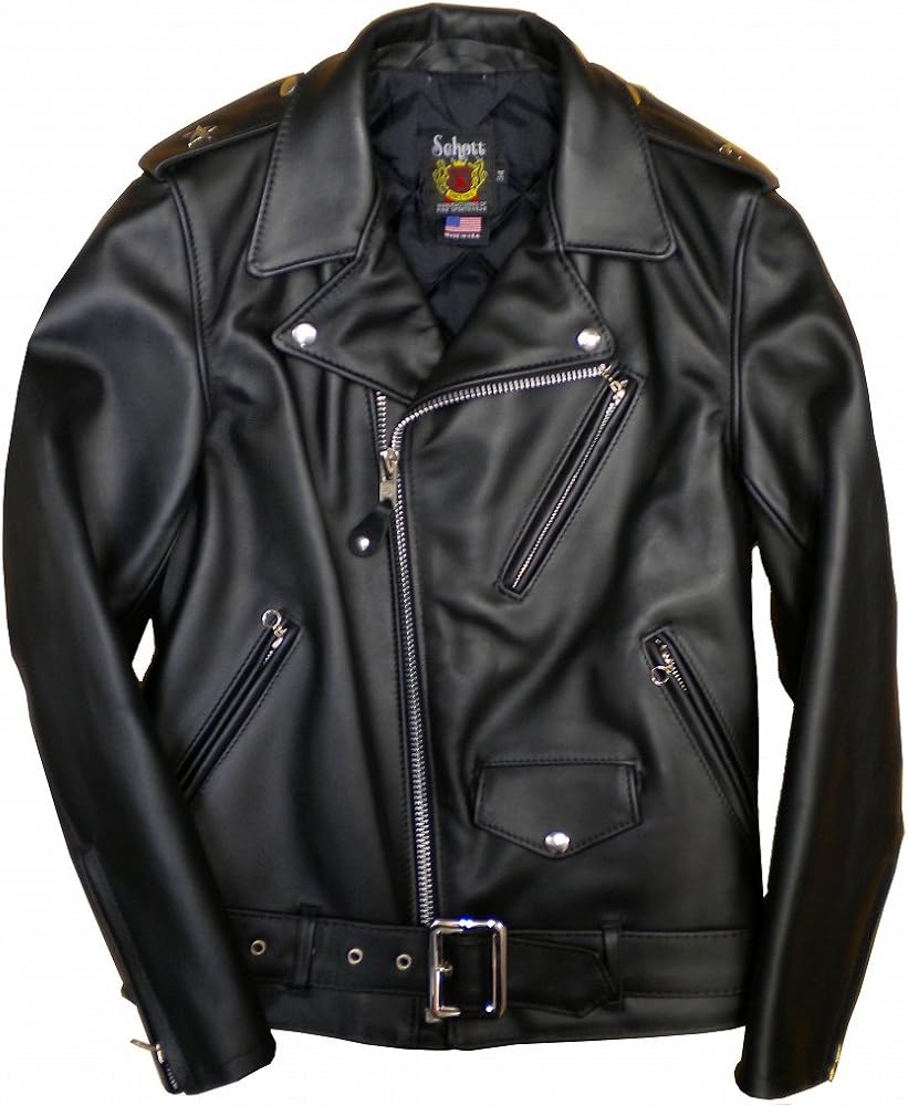 黄金サイズ38！ライナー付き完品！schottスタンド立ち襟シングル141