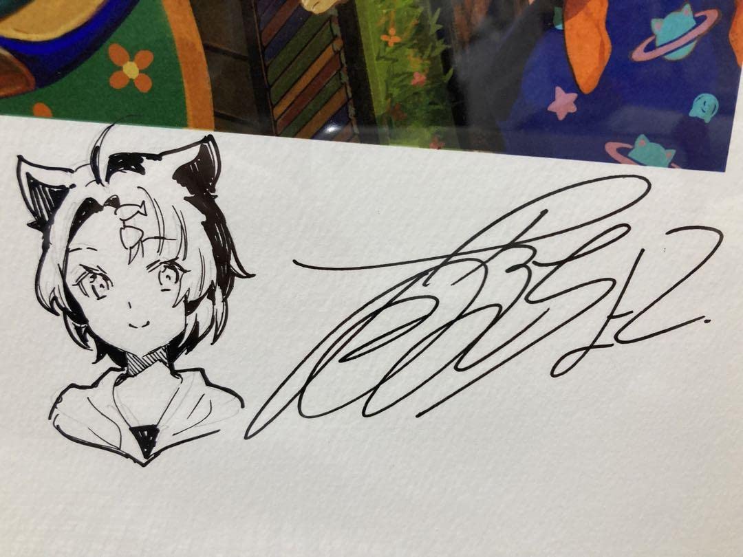 藤ちょこ 直筆サイン入り色紙 ワンスト 藤ちょこ 色紙 直筆サイン 藤