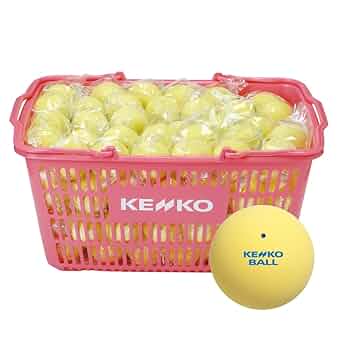 こん】ソフトテニス ボール 中古 70球 カゴ2つ こん】ソフトテニス