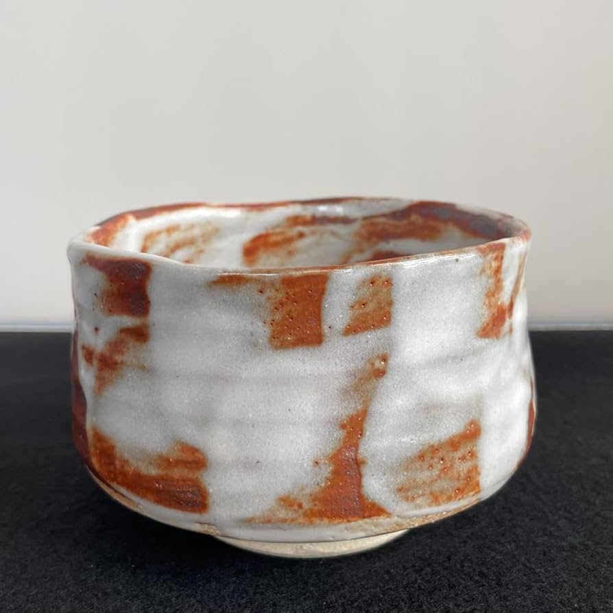 Amazon.co.jp: 美濃焼 赤志野 志野 抹茶 茶碗 在銘 銘有 作家 骨董