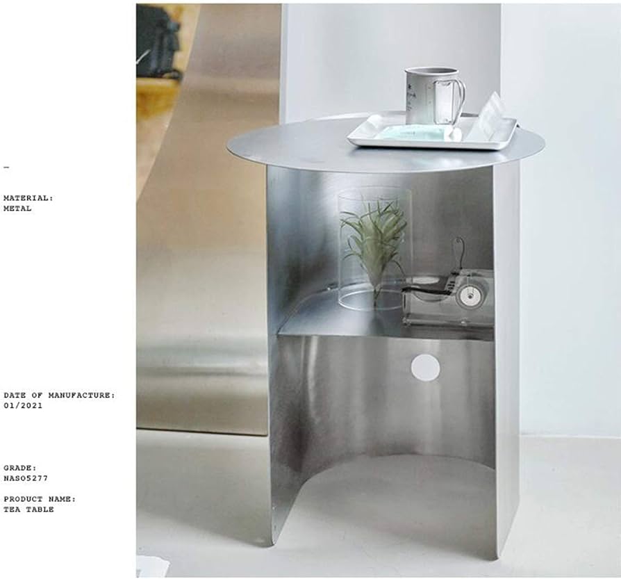 Amazon.com: ShAzan Side Table Stainless Steel Side Table, Magazine