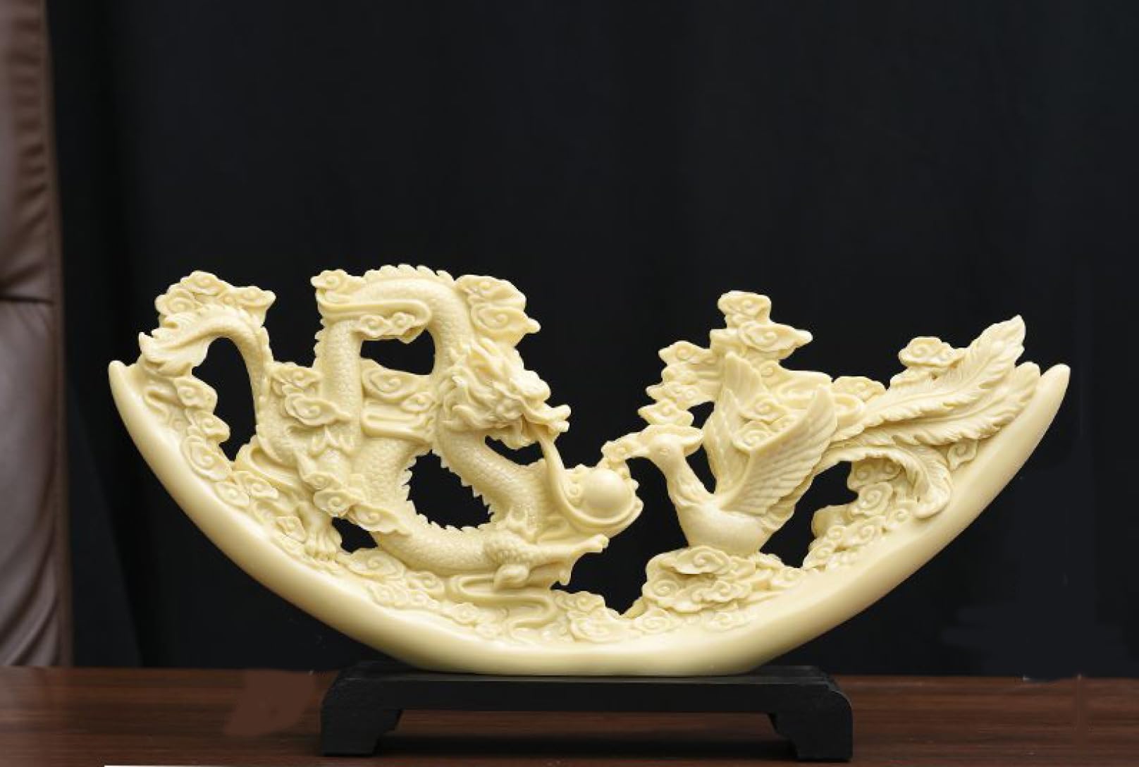 象牙風 彫刻 装飾 置物 Amazon.co.jp: 置物 オブジェ 象牙風 樹脂製