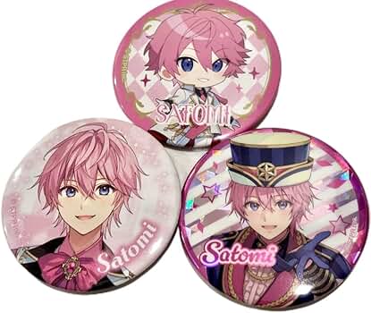 すとぷり さとみ 缶バッチ すとめも5 デフォ すとぷり さとみ さとみ