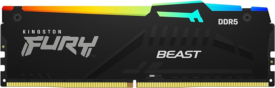 Kingston FURY Beast RGB 16GB 5200MT/s DDR5 CL40 DIMM Desktop
