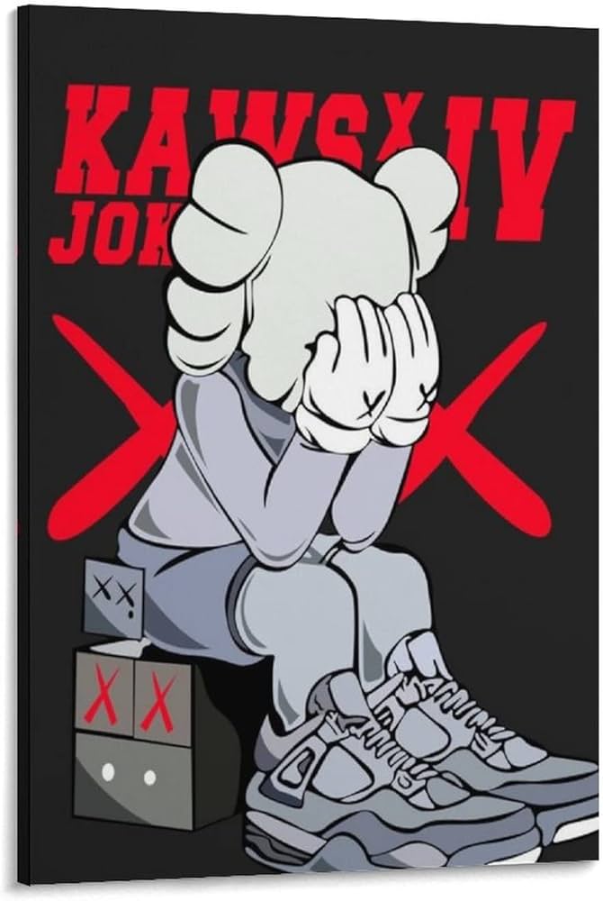 Amazon.co.jp: アートパネル KAWS セサミストリートカウズ パネル