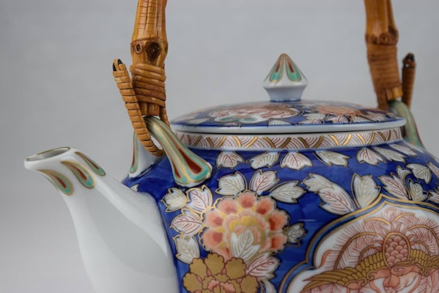 賞美堂 有田焼 幸楽窯 献上手 古伊万里色絵金襴手鳳凰花唐草文