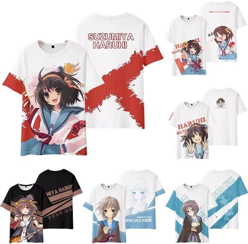 涼宮ハルヒの憂鬱 大判プリント Tシャツ 2枚セット 涼宮ハルヒの憂鬱