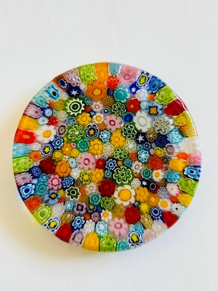 Amazon.co.jp: モレッティ ミルフィオリ ベネチアンガラス 小皿 豆皿