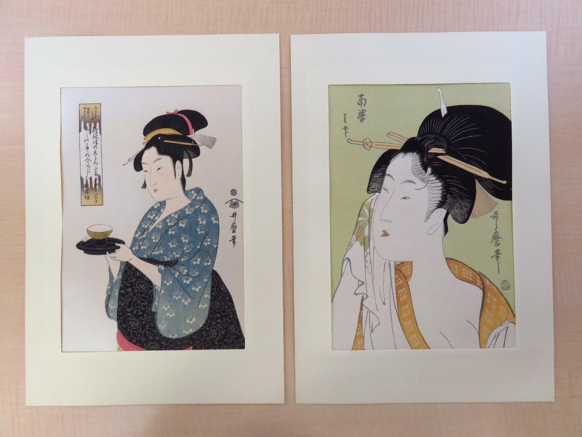 お買い得品 歌麿名作選 完品】手摺り木版画 歌麿名作選 喜多川歌麿