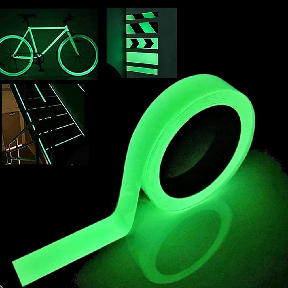 Amazon.co.jp: 蓄光テープ 夜光テープ 高輝度 10時間発光します 蛍光