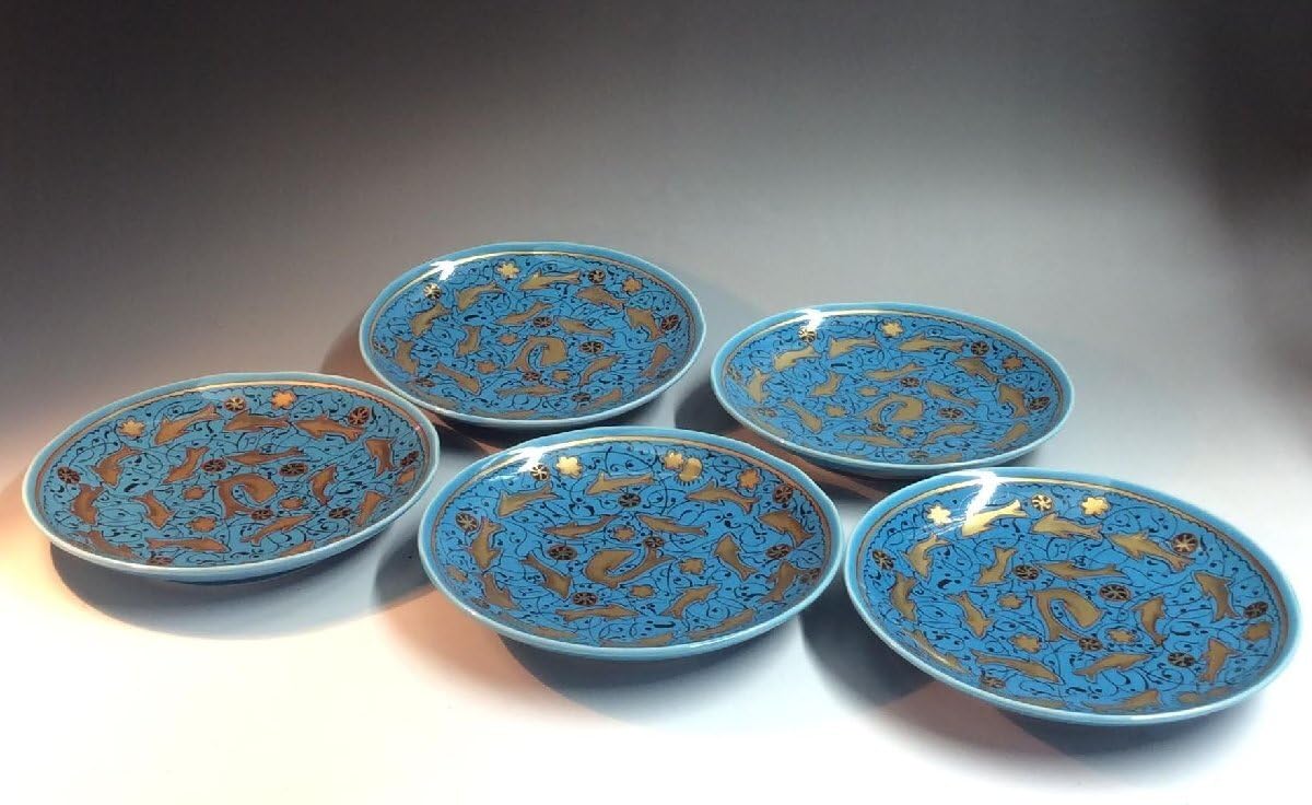 加藤卓男 三彩酒盃 人間国宝 馬の目文 美濃焼 加藤幸兵衛 ぐい呑 お