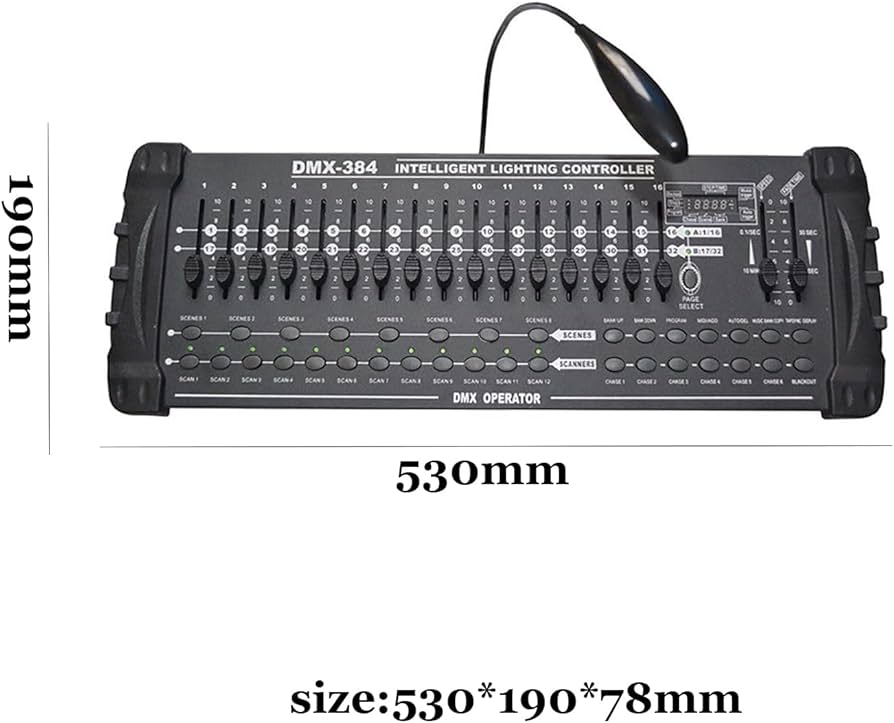 Amazon.co.jp: DMX 384 A/b コンソール、DMX-512 DJ コントローラー