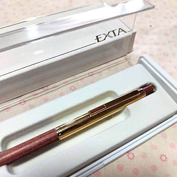 Amazon.co.jp: トンボシャーペン エクスタ 木軸 ゴールド軸 : 文房具
