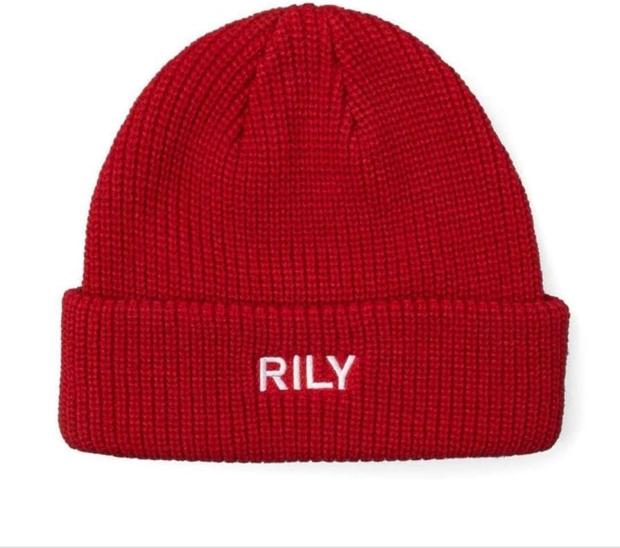 Amazon.co.jp: RILY ニット帽 赤三代目 今市隆二 期間限定 帽子 タグ