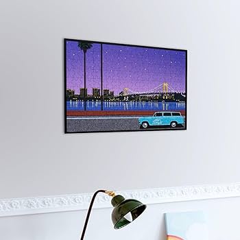 Amazon.co.jp: ジグソーパズル 永井博 都会の夜景 No.1 200ピース 脳