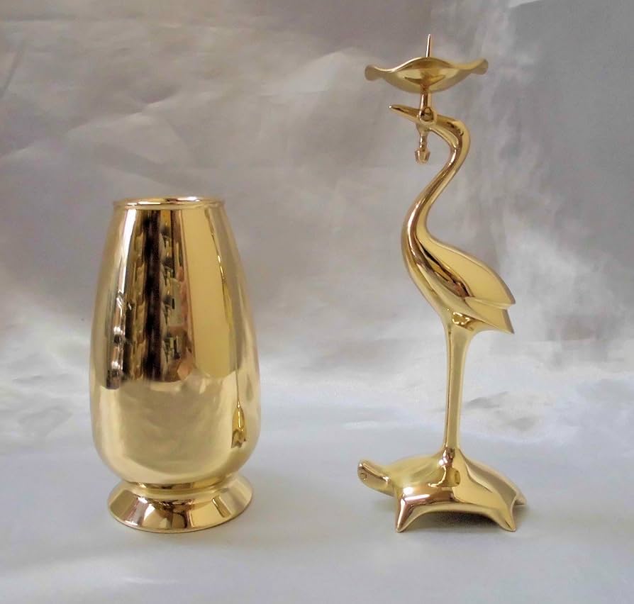 AC21 寺院仏具 燭台壱対 透かし彫 火立 蝋燭台 灯明 50cm AC21 寺院