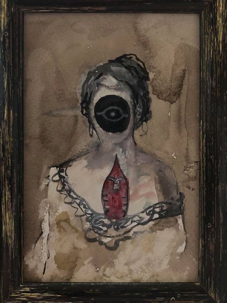 絵画一点物油絵50号micchan作