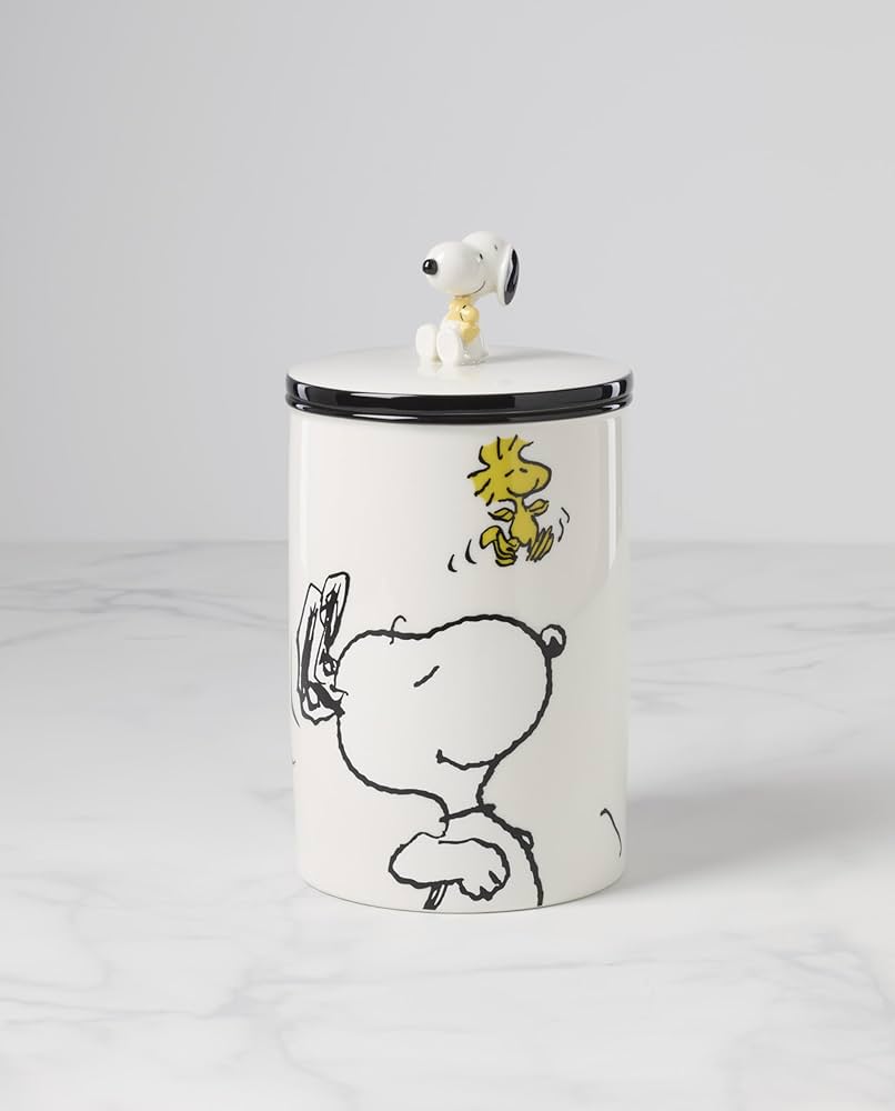 Amazon.com: Lenox 897682 Chef Snoopy Large Canister : Home & Kitchen