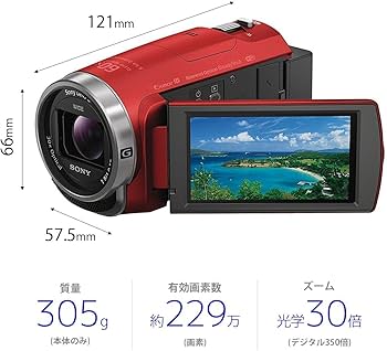 Amazon | SONY(ソニー) ビデオカメラ Handycam HDR-CX680 光学30倍