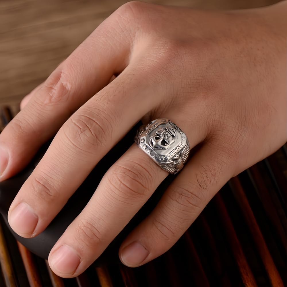 Amazon | [FORFOX] メンズレディース USN 米国海軍 リング