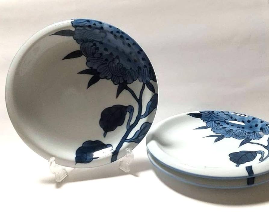 染付向日葵（そめつけひまわり）湯呑揃 源右衛門窯(有田窯元) 最新 染