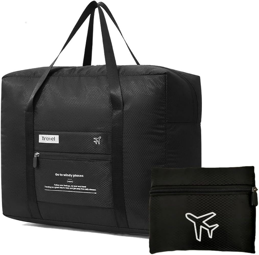 Amazon | 折りたたみ ボストンバッグ 収納ポーチ付 大容量 機内持込