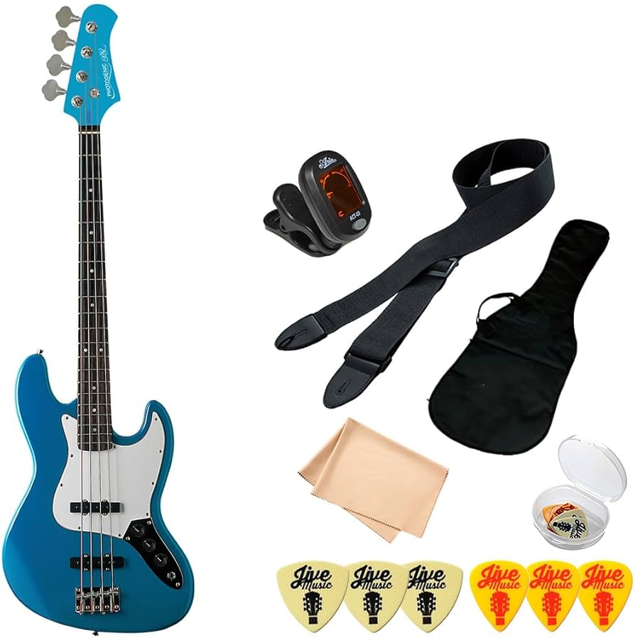 Amazon | ベース 初心者セット 7点 PhotoGenic JB-240 メタリック