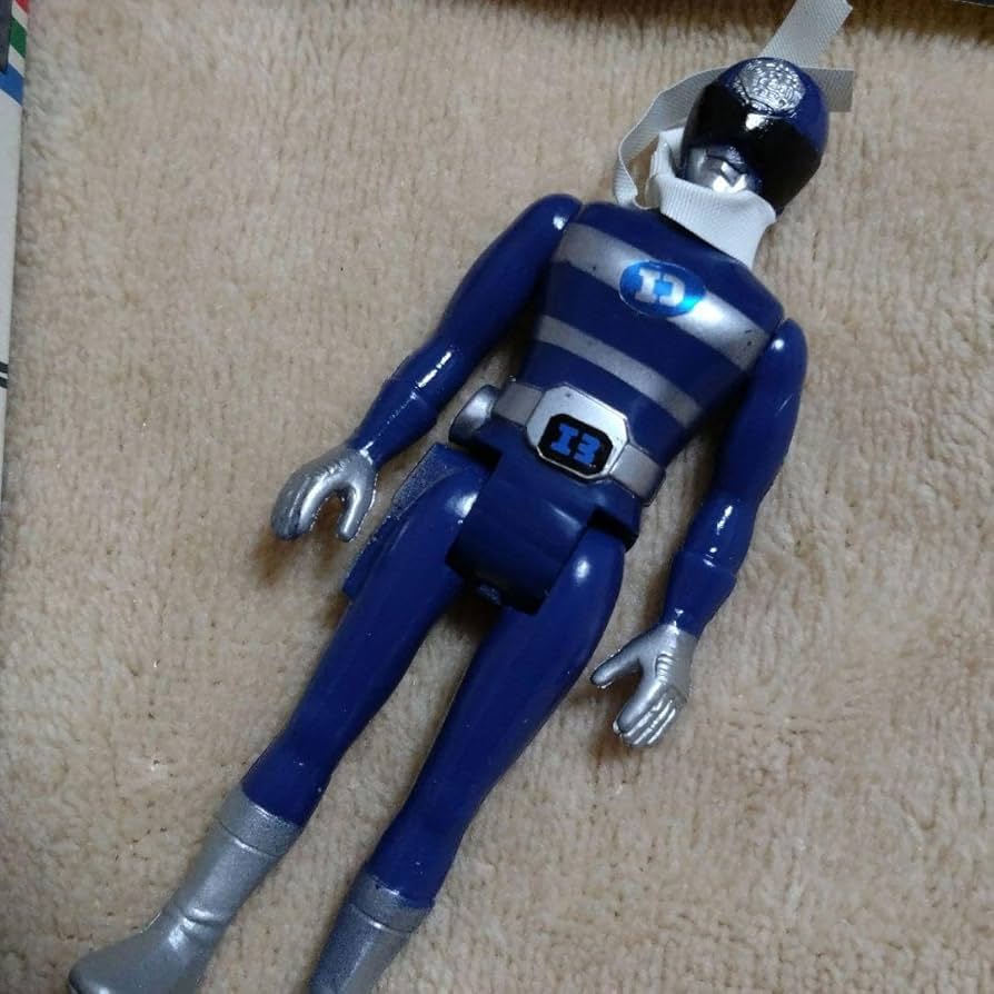 ⚠️当時物ワールドヒーロー電磁戦隊デンジマンデンジブルーポピー