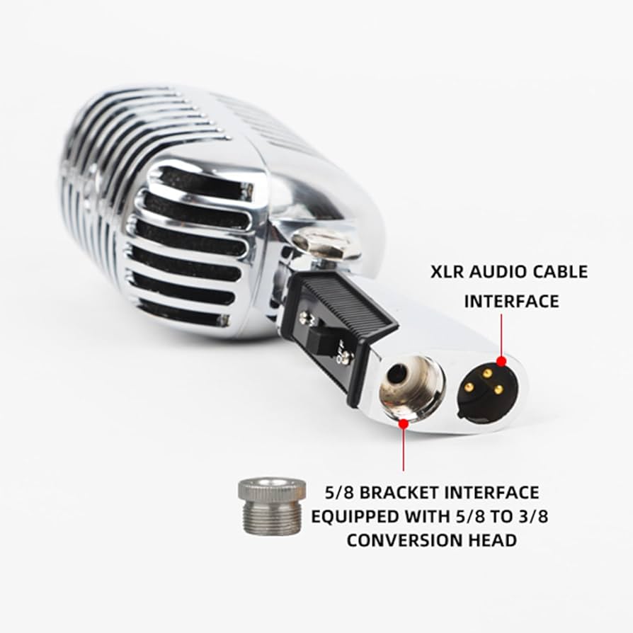 ダイナミックマイク レトロスタイル 約3mケーブル DENON DM-200