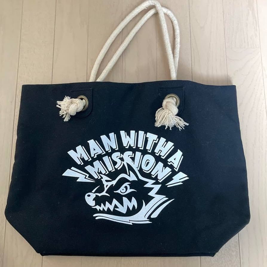 Amazon.co.jp: MAN WITH A MISSIONマンウィズ トートバッグ 黒 : おもちゃ