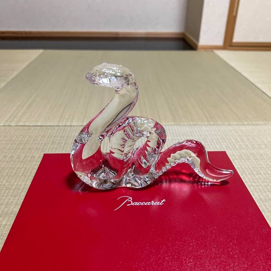 Baccarat バカラ 蛇 ヘビ 節約 干支 偲】Baccarat バカラ クリスタル