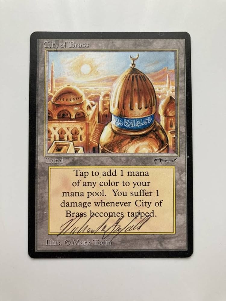 ARN アラビアンナイト 真鍮の都 1枚部分インクド初版英語MTG